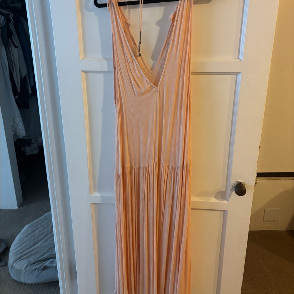 Free People Peach Maxi Dress
